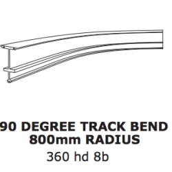 heavy duty track w/ bend
