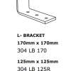 L-Bracket 304 lb