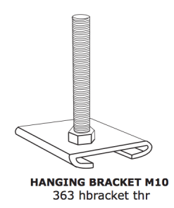 threaded rod hanging bracket